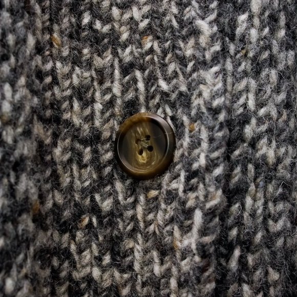 R13 AW/21 Grey Oversized Lapel Sweater Coat - Picture 11 of 14